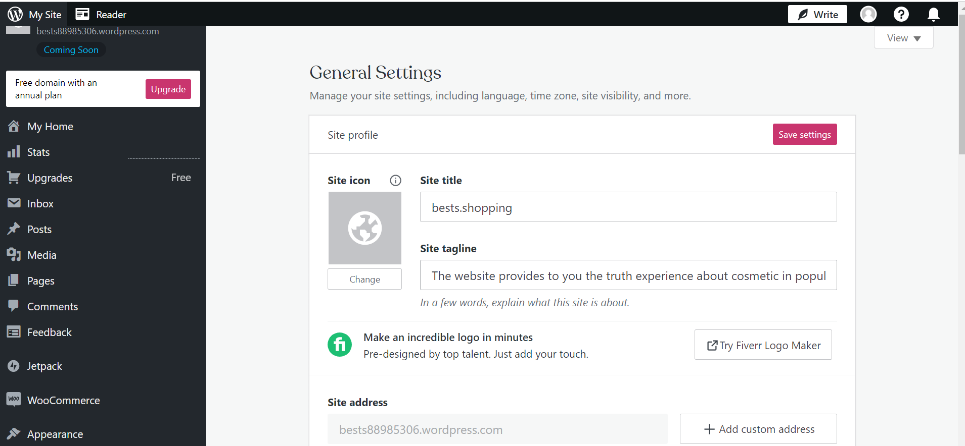 design a website with wordpress
